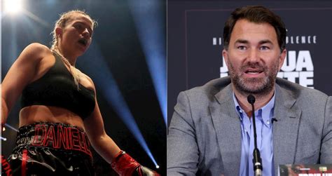 female fighter flashes|Boxing boob flash: Eddie Hearn rips Daniella Hemsley’s celebration